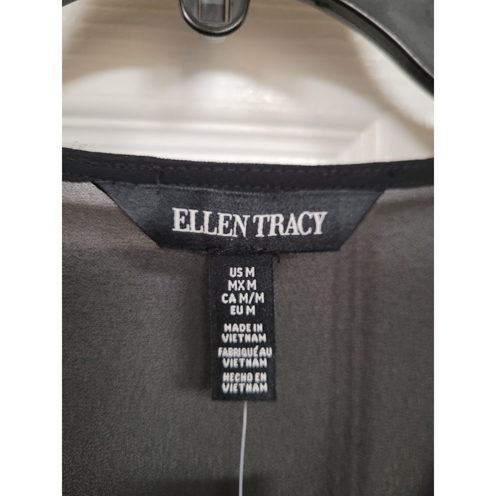 Michael Kors Skirt and Ellen Tracy Top Set Black Gold Zipper Accents Size 8 M - Picture 7 of 9